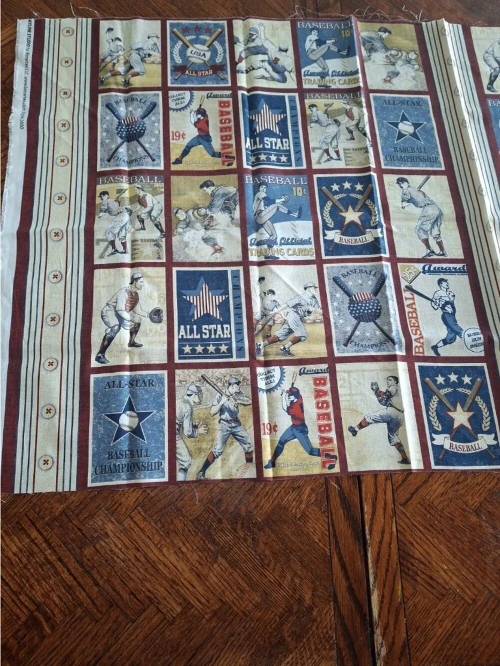 Benartex baseball fabric